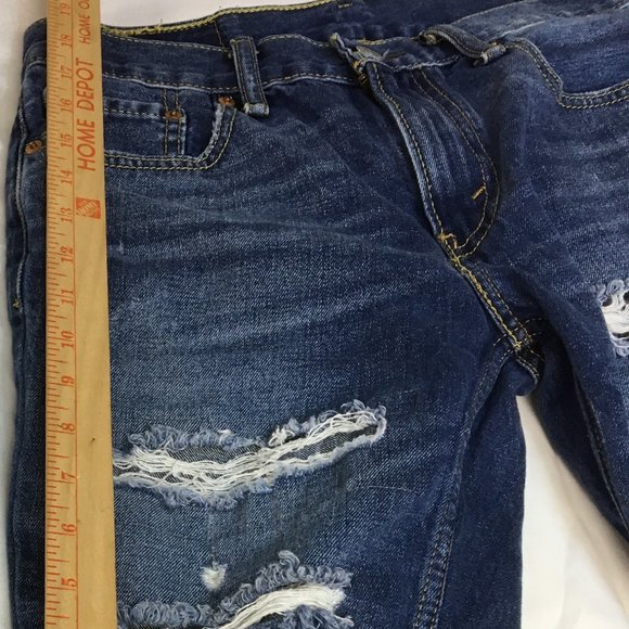 Levi's 511 Shorts W30 Blue Cut Off Distressed Denim New-Mint - Red Tab Levi's - Picture 10 of 12